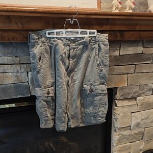 American Eagle Outfitters Gray Cargo Shorts